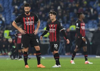 Olivier Giroud Brahim Diaz AC Milan
