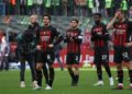 AC Milan players dejected