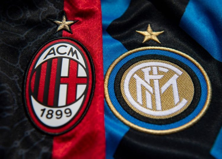 AC Milan Inter logos crest