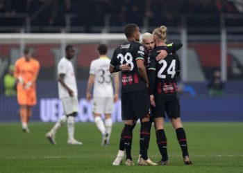 Malick Thiaw Theo Hernandez Simon Kjaer AC Milan