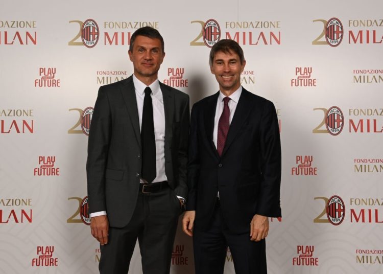 Paolo Maldini Frederic Massara AC Milan مالديني ماسارا ميلان