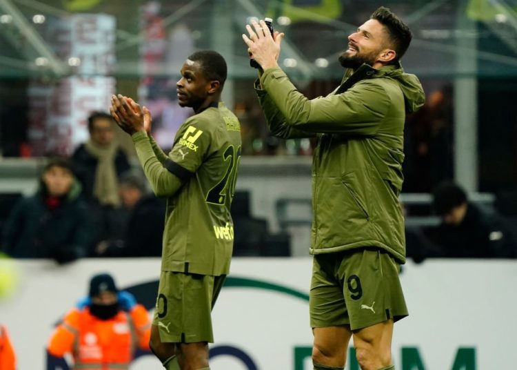 AC Milan Olivier Giroud Pierre Kalulu