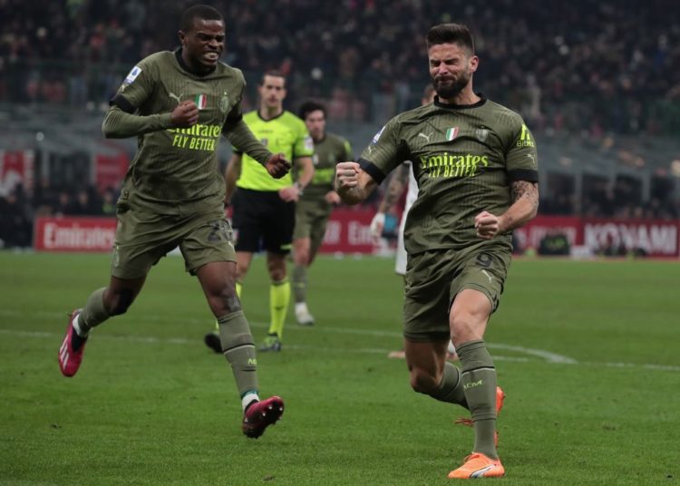 Pierre Kalulu Olivier Giroud AC Milan كالولو جيرو