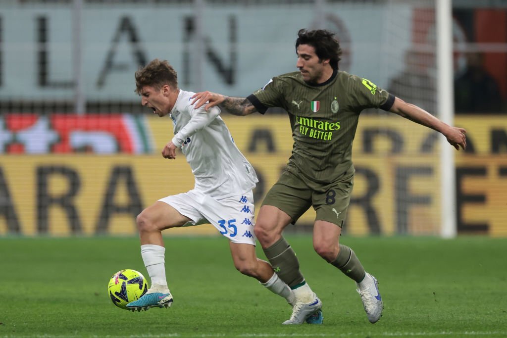 Tommaso Baldanzi Empoli Sandro Tonali AC Milan