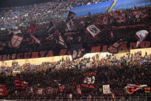AC Milan fans and supporters at the San Siro