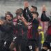 AC Milan players celebrate