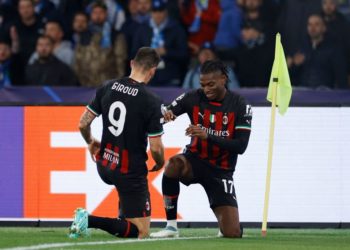 Olivier Giroud Rafael Leao AC Milan