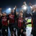 AC Milan players celebrate