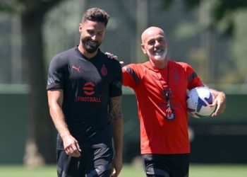 Stefano Pioli Olivier Giroud AC Milan