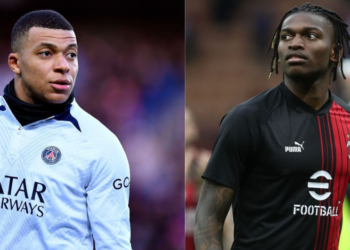 Rafael Leao AC Milan Kylian Mbappe PSG