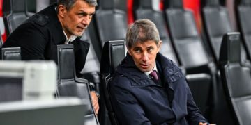 Paolo Maldini and Frederic Massara