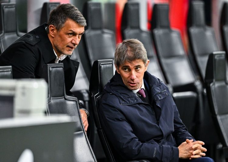 Paolo Maldini and Frederic Massara