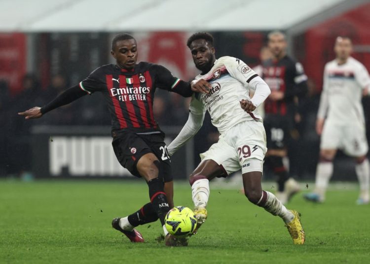 Boulaye Dia Salernitana Pierre Kalulu AC Milan بولاي ديا ميلان سالرنيتانا كالولو