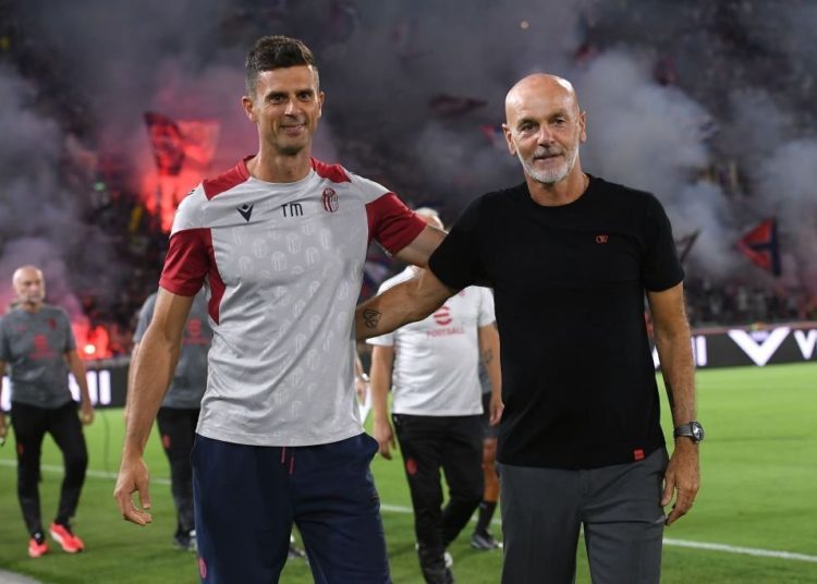 Thiago Motta Bologna AC Milan Stefano Pioli ميلان تياغو موتا بيولي