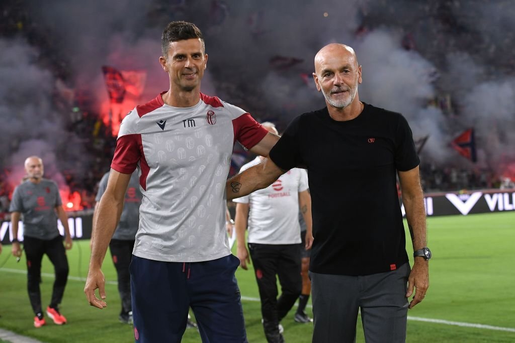 Thiago Motta Bologna AC Milan Stefano Pioli ميلان تياغو موتا بيولي