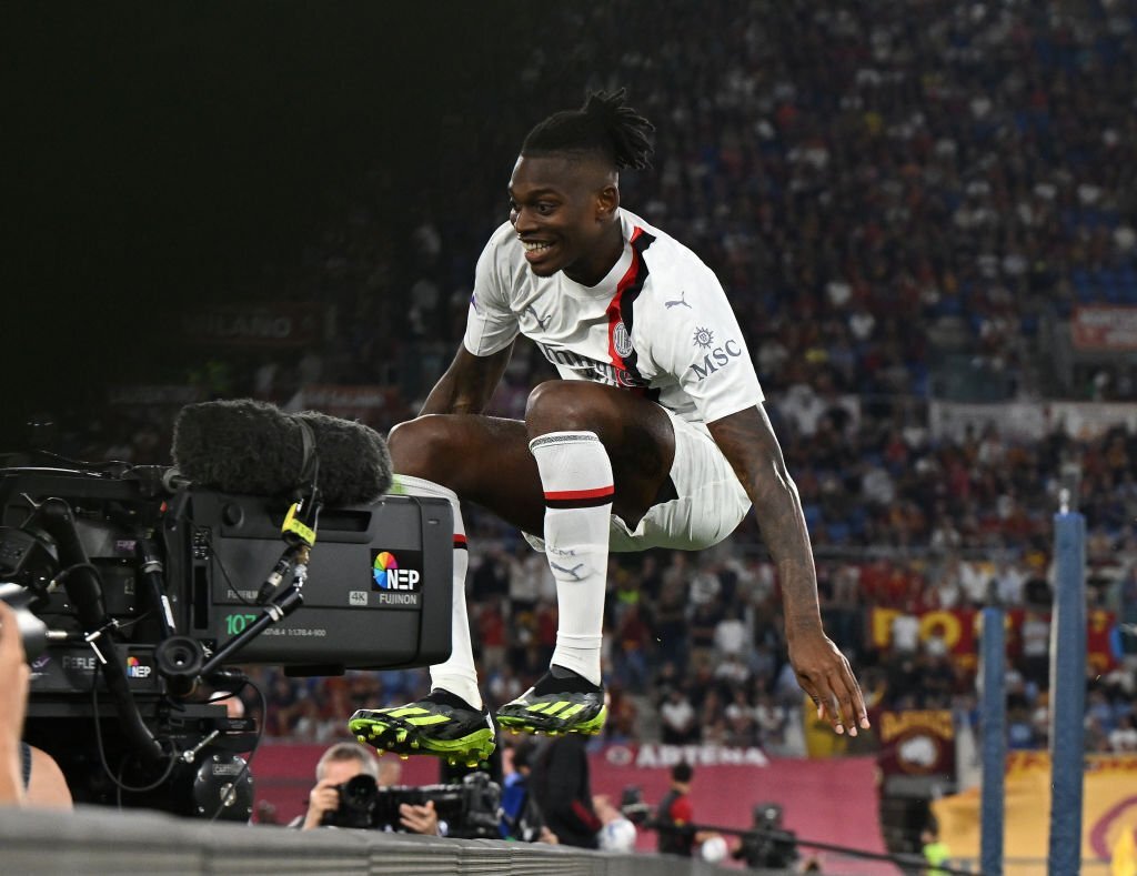 Rafael Leao of Portugal tries to escape Laurent Jans of Luxembourg News  Photo - Getty Images