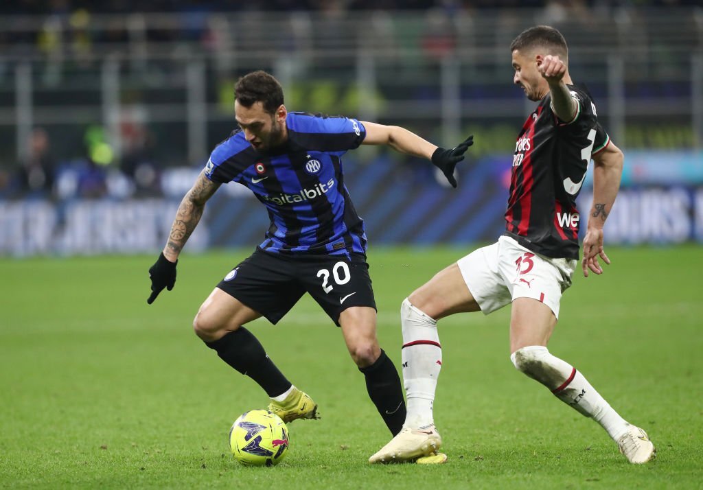 AC Milan Rade Krunic Inter Hakan Calhanoglu