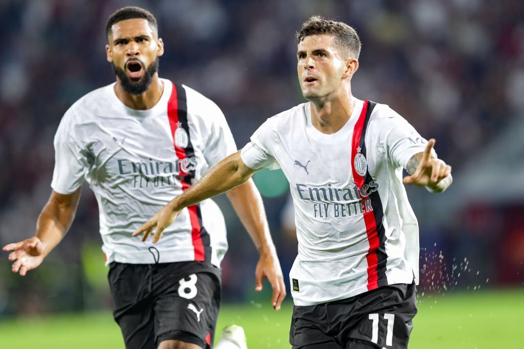 Chrisitan Pulisic Ruben Loftus Cheek AC Milan بوليسيك لوفتوس شيك