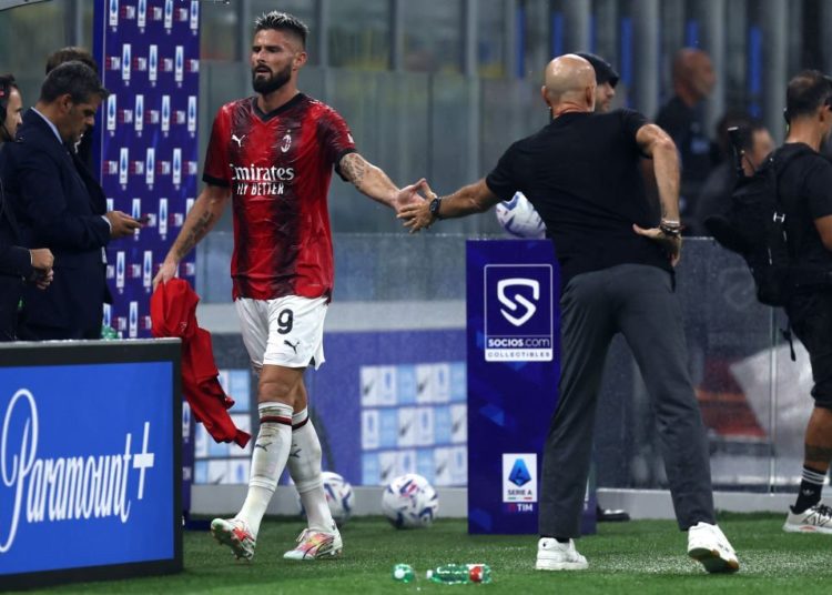 Olivier Giroud Stefano Pioli