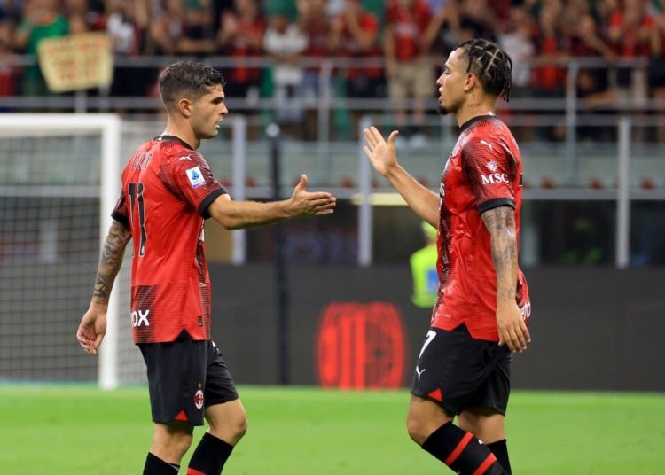 Noah Okafor Christian Pulisic AC Milan