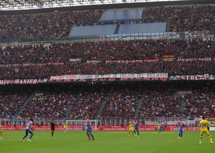 AC Milan fans at San Siro
