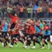 AC Milan players celebrate