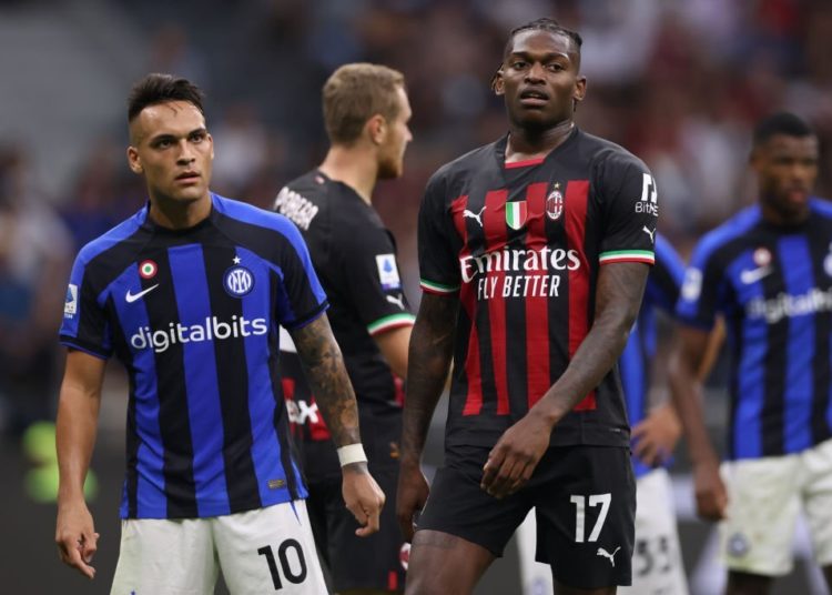 Rafael Leao AC Milan Lautaro Martinez Inter