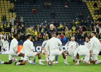 AC Milan players and Stefano Pioli