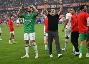 Stefano Pioli Olivier Giroud AC Milan