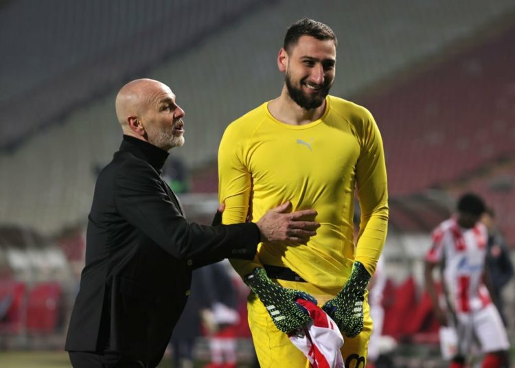 Stefano Pioli Gianluigi Donnarumma