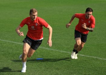 Davide Calabria Tommaso Pobega AC Milan ميلان كالابريا بوبيغا