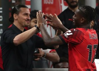 Zlatan Ibrahimovic Rafael Leao AC Milan لياو إبراهيموفيتش ميلان