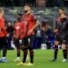 AC Milan players dejected