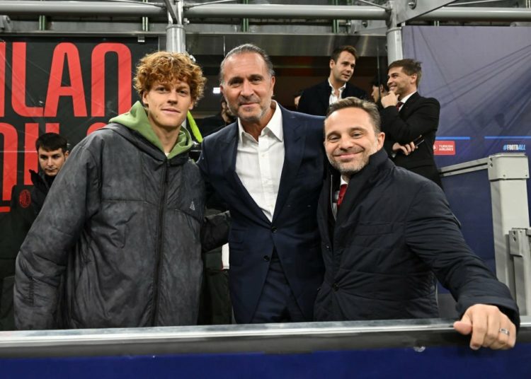 Gerry Cardinale Giorgio Furlani AC Milan Jannik Sinner