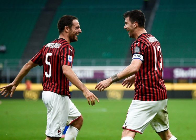 Alessio Romagnoli Giacomo Bonaventura AC Milan