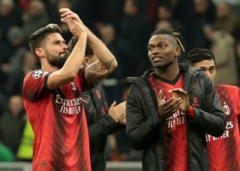 Olivier Giroud Rafael Leao AC Miilan لياو جيرو ميلان