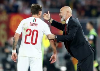Lucas Biglia Stefano Pioli AC Milan