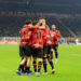 AC Milan players celebrate