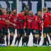 AC Milan players celebrating ميلان