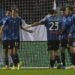Atalanta players celebrate