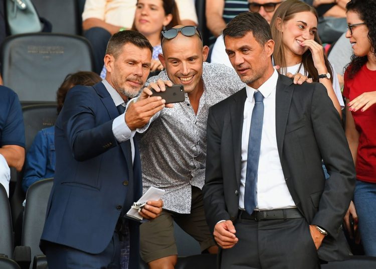 Zvonimir Boban and Paolo Maldini AC Milan