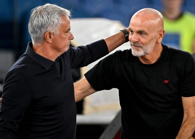 José Mourinho AS Roma Stefano Pioli AC Milan