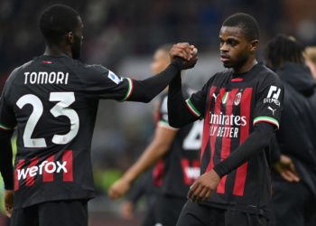 Pierre Kalulu and Fikayo Tomori of AC Milan
