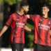Ruben Loftus-Cheek and Tijjani Reijnders of AC Milan