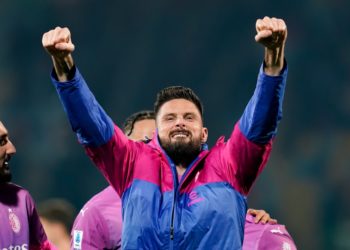 Olivier Giroud of AC Milan