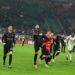AC Milan players celebrating