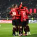 AC Milan players celebrate in Europa League against Rennes at San Siro on February 15, 2024
