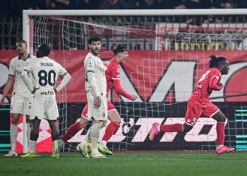 AC Milan players looking dejected