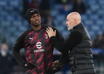Stefano Pioli and Rafael Leao (AC Milan)