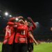AC Milan players celebrate